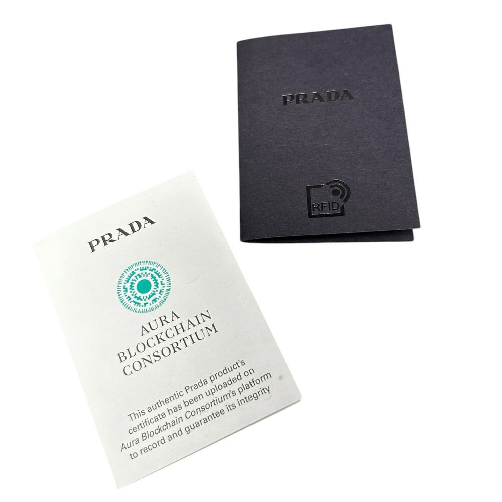 Prada Natural Tan Crochet Raffia Smartphone Case Drawstring Crossbody Bag - Picture 9 of 9